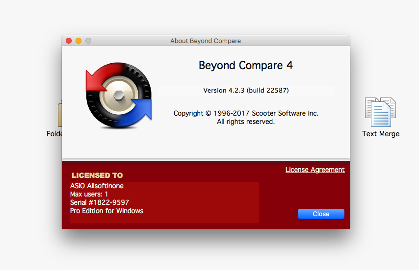 Beyond compare 3.3.8 license key number